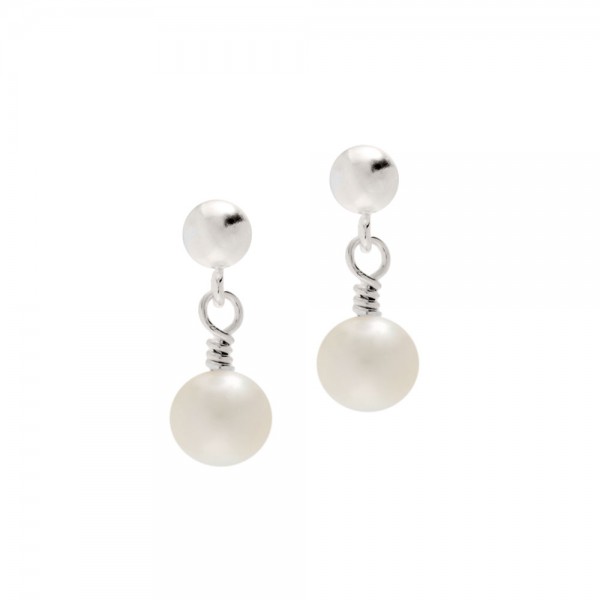 Cultured Pearl Drop Earrings Pearl Earrings Biba And Rose